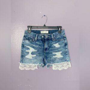 Mudd ripped jean shorts womens!